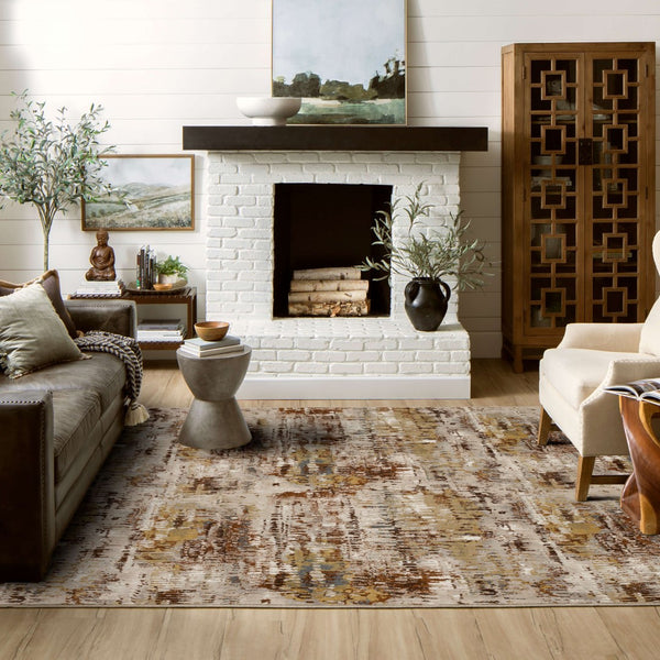 Karastan Rugs Vanguard by Drew & Jonathan Home Caliente Machine Woven Triexta Modern/Contemporary Area Rug Rust 8' x 11'