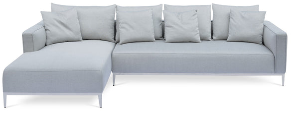 Soho Concept Tiffany Dining Chair - Elegant Kent Bonded Leather Upholstery In Stylish Colors With Steel Legs Grey  Soho-concept-dining-chair-13372