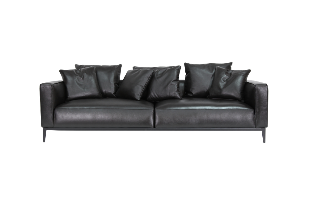 Soho Concept Pierre J. Soft Sofa - Solid Ash Wood Frame, Walnut Finish, Camira Blazer Wool Upholstery, 10-year Guarantee Brown  Soho-concept-dining-chair-13373