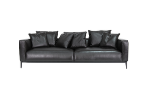 Soho Concept Pierre J. Soft Sofa - Solid Ash Wood Frame, Walnut Finish, Camira Blazer Wool Upholstery, 10-year Guarantee Brown  Soho-concept-dining-chair-13373