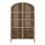 Cane Storage Bookcase Smoke Gray Oak, Smoke Gray Cane 8093.SGRY-OAK/CN Essentials for Living