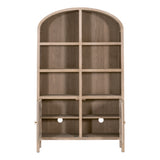 Cane Storage Bookcase Smoke Gray Oak, Smoke Gray Cane 8093.SGRY-OAK/CN Essentials for Living