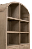 Cane Storage Bookcase Smoke Gray Oak, Smoke Gray Cane 8093.SGRY-OAK/CN Essentials for Living