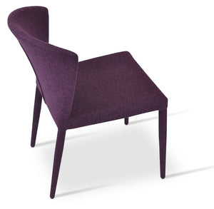 Soho Concept Capri Full Upholstered Stackable Dining Chair - Durable Camira Blazer Wool Fabric, 10-year Guarantee   Soho-concept-dining-chair-01720