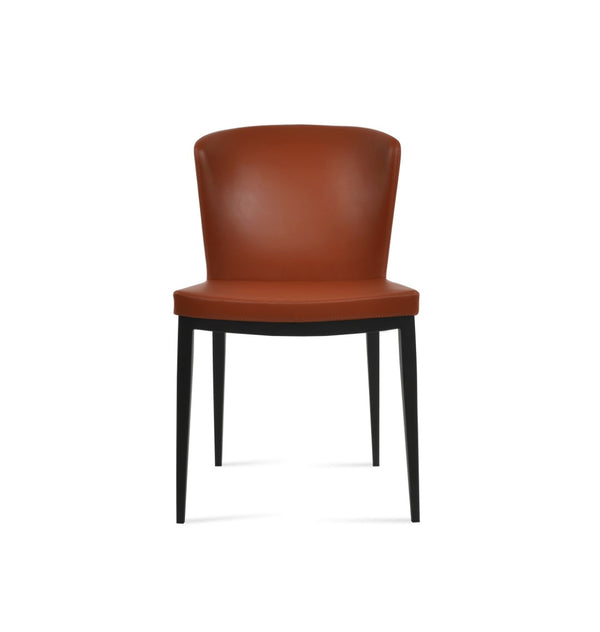 Soho Concept Capri Mw Dining Chair - Stylish White Boucle Fabric With Walnut & Turquoise, 10-year Guarantee! Black  Soho-concept-dining-chair-01725