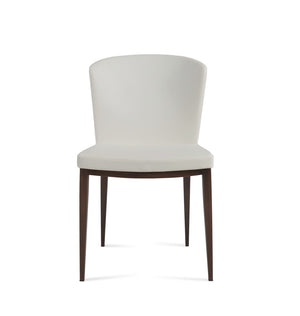 Soho Concept Capri Mw Dining Chair - Stylish White Boucle Fabric With Walnut & Turquoise, 10-year Guarantee! Black,White  Soho-concept-dining-chair-01729