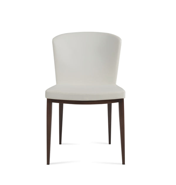Soho Concept Capri Mw Dining Chair - Stylish White Boucle Fabric With Walnut & Turquoise, 10-year Guarantee! Black,White  Soho-concept-dining-chair-01729