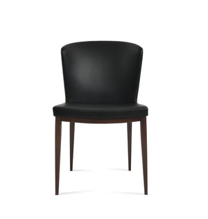 Soho Concept Capri Mw Dining Chair - Stylish White Boucle Fabric With Walnut & Turquoise, 10-year Guarantee! Walnut,Black  Soho-concept-dining-chair-01730