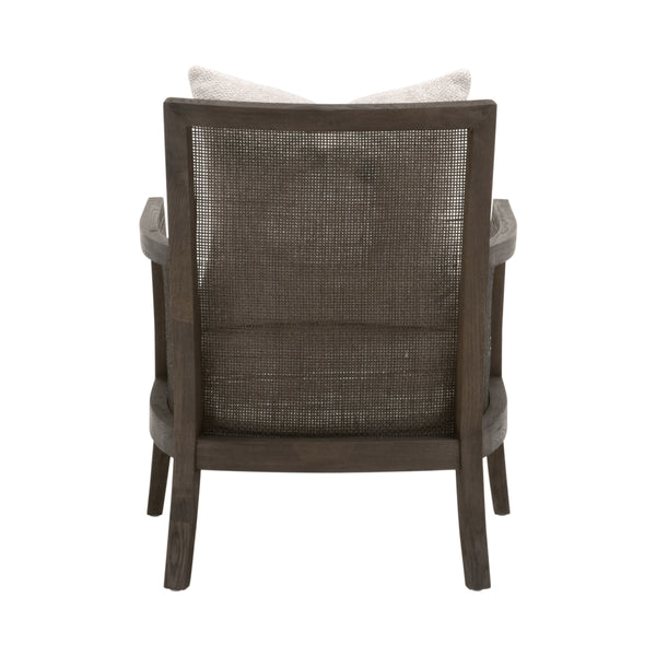 Essentials For Living Caris Club Chair - Timeless Modern Design With Comfort, Rattan Accents, And Easy-care Upholstery Livesmart Gellar,Linen,Matte Brown Oak & Cane Rattan,Solid Oak Wood,Plywood 6646.Lglin/Mbo