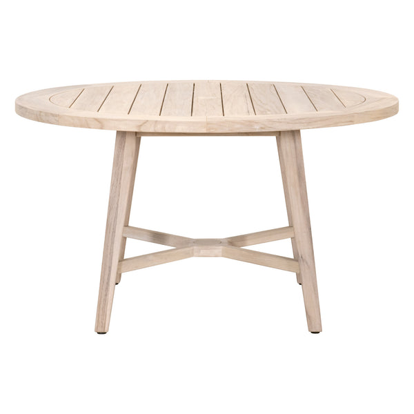 Essentials for Living Carmel Outdoor 54" Round Dining Table 6825-RD.GT Gray Teak