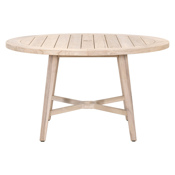 Essentials for Living Carmel Outdoor 54" Round Dining Table 6825-RD.GT Gray Teak