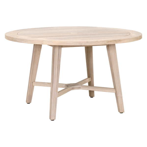 Essentials for Living Carmel Outdoor 54" Round Dining Table 6825-RD.GT Gray Teak