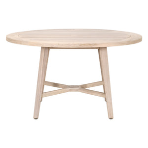 Essentials for Living Carmel Outdoor 54" Round Dining Table 6825-RD.GT Gray Teak