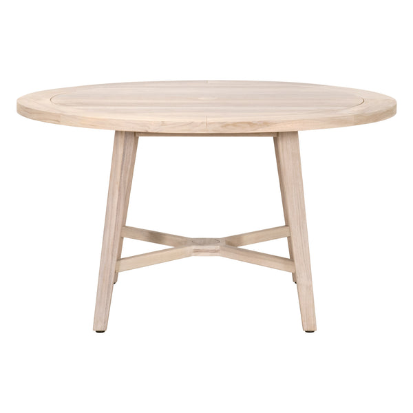 Essentials for Living Carmel Outdoor 54" Round Dining Table 6825-RD.GT Gray Teak