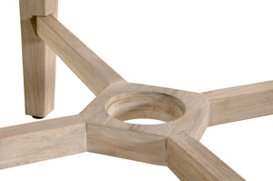 Essentials for Living Carmel Outdoor 54" Round Dining Table 6825-RD.GT Gray Teak