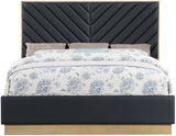 Casa Black Vegan Leather King Bed CasaBlack-K Meridian Furniture