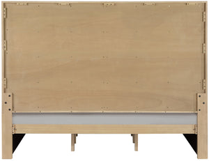 Casa Black Vegan Leather Queen Bed CasaBlack-Q Meridian Furniture