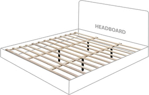 Casa Cream Vegan Leather King Bed CasaCream-K Meridian Furniture
