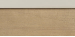 Casa Cream Vegan Leather Queen Bed CasaCream-Q Meridian Furniture