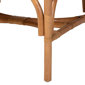 Bali & Pari Cedric Handcrafted Rattan Dining Armchair Set with Cushioned Seats