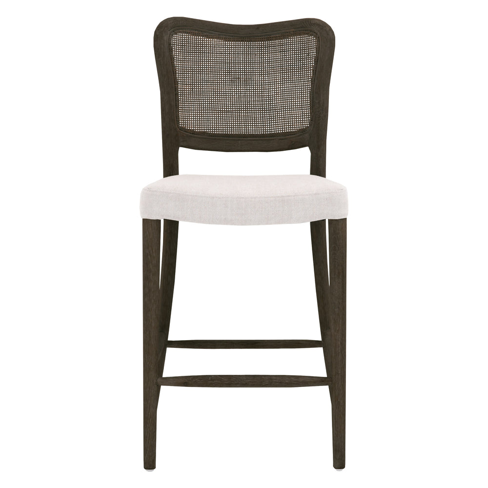 Essentials for Living Cela Counter Stool 6661CS.BISQ/MBO Bisque, Matte Brown Oak, Matte Brown Cane