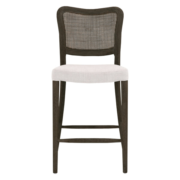 Essentials for Living Cela Counter Stool 6661CS.BISQ/MBO Bisque, Matte Brown Oak, Matte Brown Cane