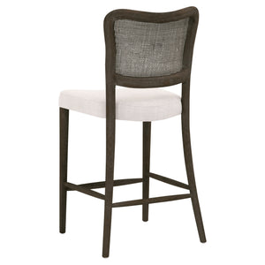Essentials for Living Cela Counter Stool 6661CS.BISQ/MBO Bisque, Matte Brown Oak, Matte Brown Cane