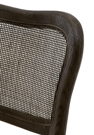 Essentials for Living Cela Dining Chair, Set of 2 6661.BISQ/MBO Bisque, Matte Brown Oak, Matte Brown Cane