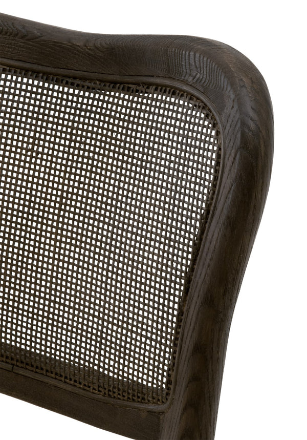 Essentials for Living Cela Dining Chair, Set of 2 6661.BISQ/MBO Bisque, Matte Brown Oak, Matte Brown Cane