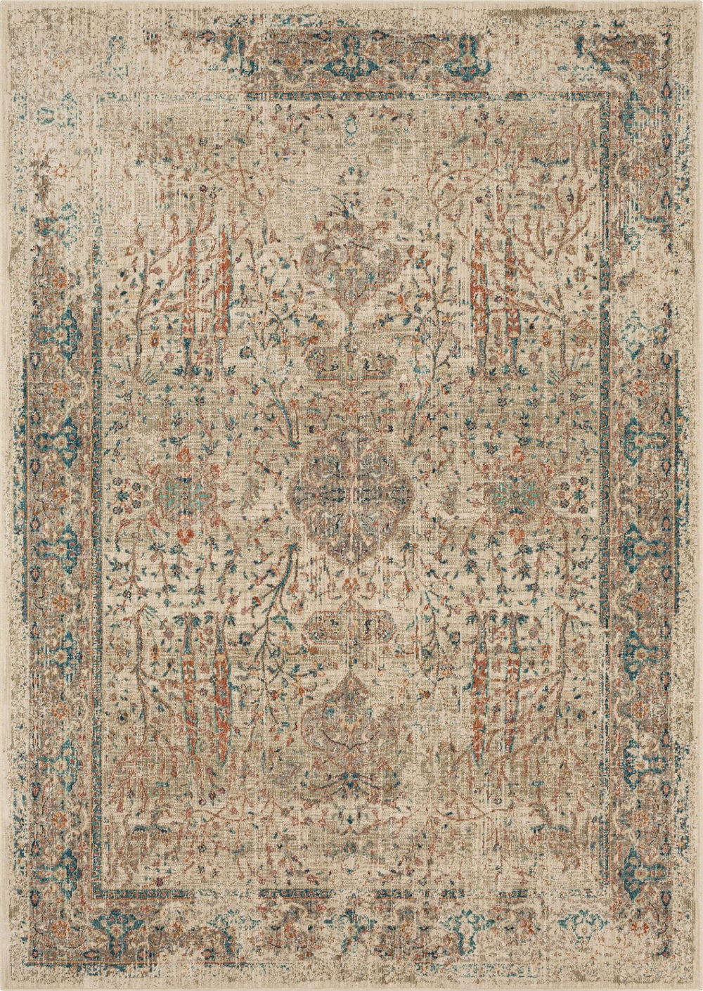 Chalfont Beige 5' 3" x 7' 10" Area Rug Karastan Rugs