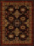Karastan Rugs Spice Market Charlemont Machine Woven Polyester Traditional Area Rug Charcoal 9' 6" x 12' 11"