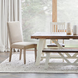 Chester Dining Table 78" Salt Flat - Chester Dining Table 78" Distressed White finish SFCHESTBL78RP Malouf