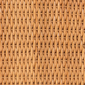 Bali & Pari Chie Handwoven Rattan Urn with Scalloped Artisan Detail for Coastal Bohemian Decor