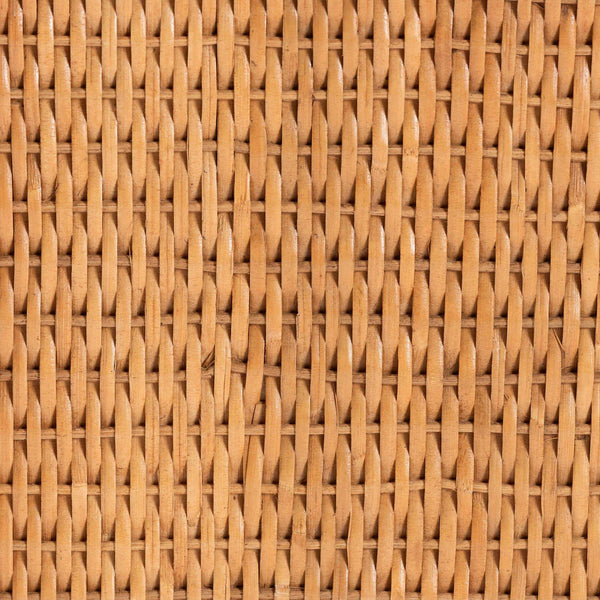 Bali & Pari Chie Handwoven Rattan Urn with Scalloped Artisan Detail for Coastal Bohemian Decor