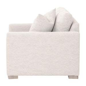 Essentials For Living Clara Slim Arm Sofa Chair – Stylish, Stain-resistant Upholstery & Comfortable Design For Any Space Performance Stone Basketweave,Natural Gray Oak Solid Oak Wood 6620-1.Sto-bsk/Ng