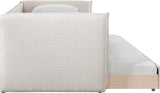 Colton Cream Linen Textured Fabric Twin Daybed ColtonCream-T Meridian Furniture