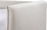 Colton Cream Linen Textured Fabric Twin Daybed ColtonCream-T Meridian Furniture