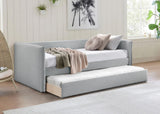 Colton Grey Linen Textured Fabric Twin Daybed ColtonGrey-T Meridian Furniture