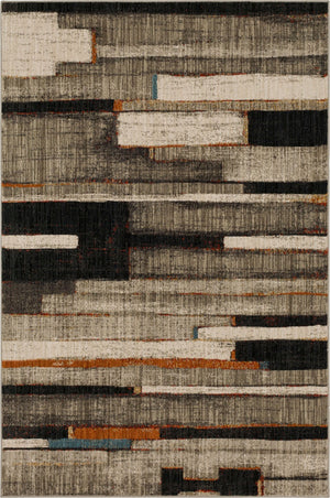 Compose Charcoal 5' 3" x 7' 10" Area Rug Karastan Rugs