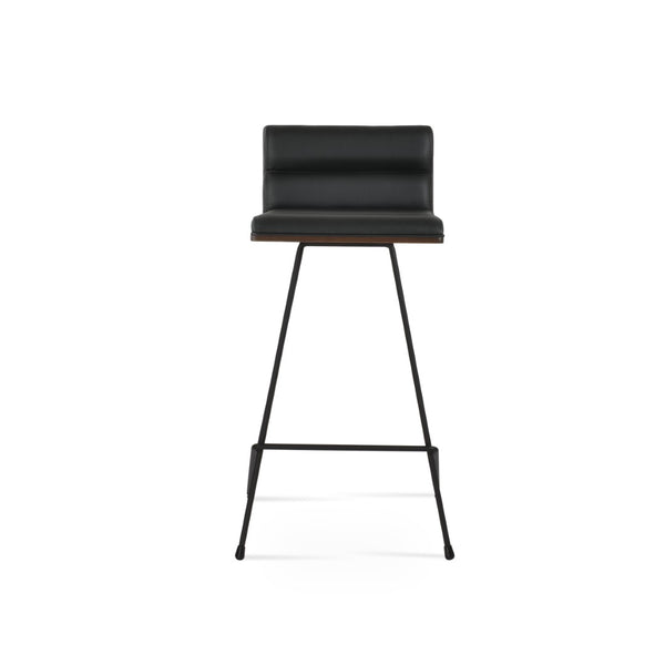 Soho Concept Corona Cat - Stylish Barstools With Comfort Wool Upholstery, Durable Wire Frame, 10-year Guarantee Black  Soho-concept-dining-chair-10989