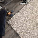 Orian Rugs Cotton Tail Solid Machine Woven Polyester casual Area Rug Beige Polyester