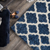 Orian Rugs Cotton Tail Solid Machine Woven Polyester casual Area Rug Royal Polyester