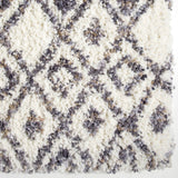 Orian Rugs Cotton Tail Nardik Machine Woven Polyester bohemian Area Rug Soft White Polyester