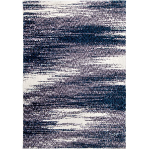 Orian Rugs Cotton Tail Madrid Machine Woven Polyester Contemporary Area Rug Denim Polyester