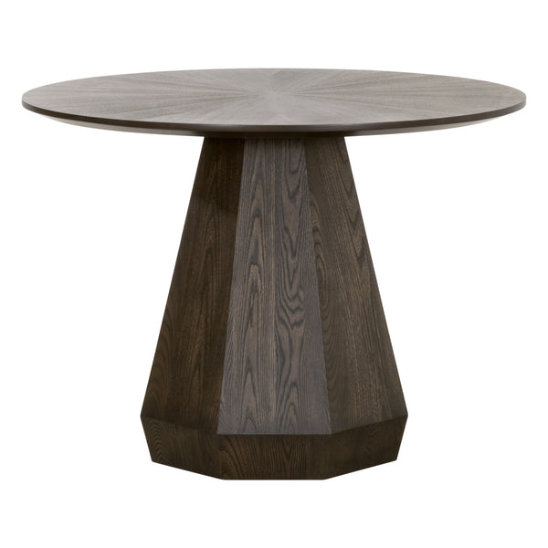Essentials for Living Coulter 42" Round Dining Table 6063.BBRN Burnished Brown Ash