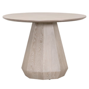 Essentials For Living Coulter Round Dining Table - Charming Natural Gray Ash Wood Design For Cozy Spaces And Elegance Natural Gray Ash Solid Ash Wood,Mdf,Plywood,Ash Veneer 6063.Ng