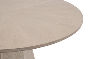 Essentials For Living Coulter Round Dining Table - Charming Natural Gray Ash Wood Design For Cozy Spaces And Elegance Natural Gray Ash Solid Ash Wood,Mdf,Plywood,Ash Veneer 6063.Ng