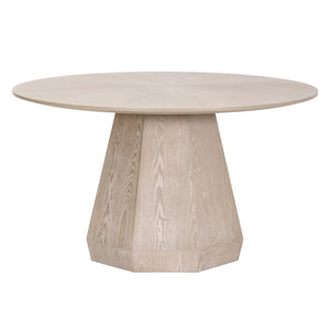 Essentials For Living Coulter Round Dining Table - Charming Natural Gray Ash Wood Design For Cozy Spaces And Elegance Natural Gray Ash Solid Ash Wood,Mdf,Plywood,Ash Veneer 6064.Ng