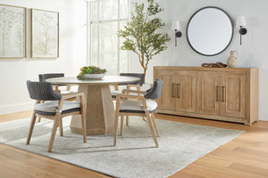 Essentials For Living Coulter Round Dining Table - Charming Natural Gray Ash Wood Design For Cozy Spaces And Elegance Natural Gray Ash Solid Ash Wood,Mdf,Plywood,Ash Veneer 6064.Ng