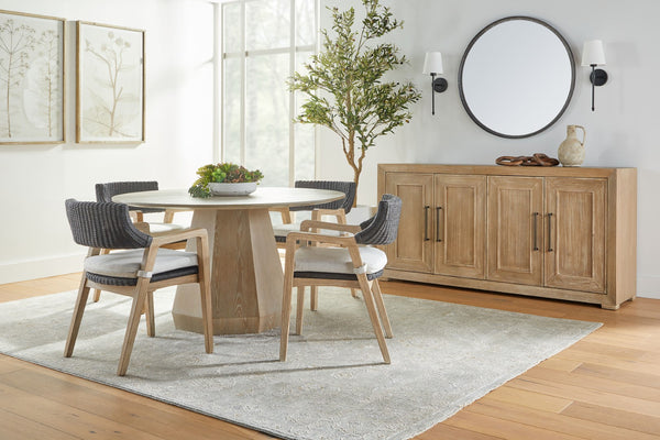 Essentials For Living Coulter Round Dining Table - Charming Natural Gray Ash Wood Design For Cozy Spaces And Elegance Natural Gray Ash Solid Ash Wood,Mdf,Plywood,Ash Veneer 6064.Ng